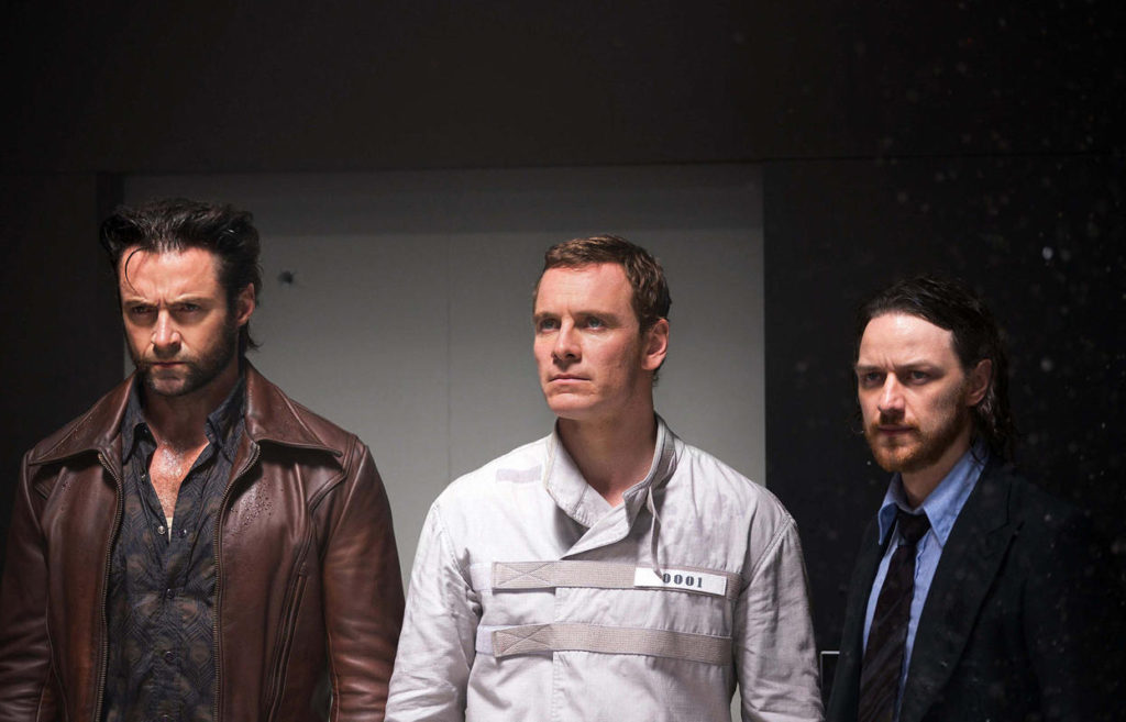 Hugh Jackman, Michael Fassbender and James McAvoy in X-Men: Days of Future Past