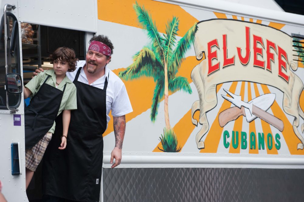 Emjay Anthony and Jon Favreau as a father-son pair in Chef