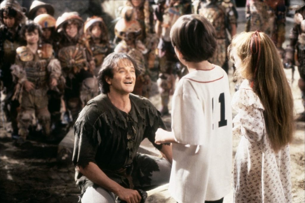 Robin Williams as older Peter Pan in Hook