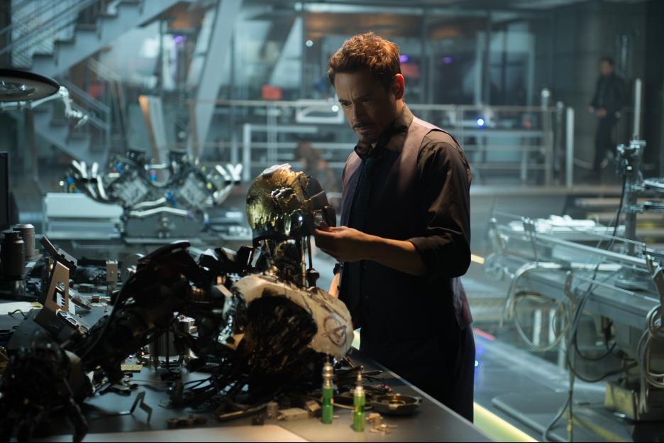 Robert Downey Jr. as Tony Stark in Avengers: Age of Ultron