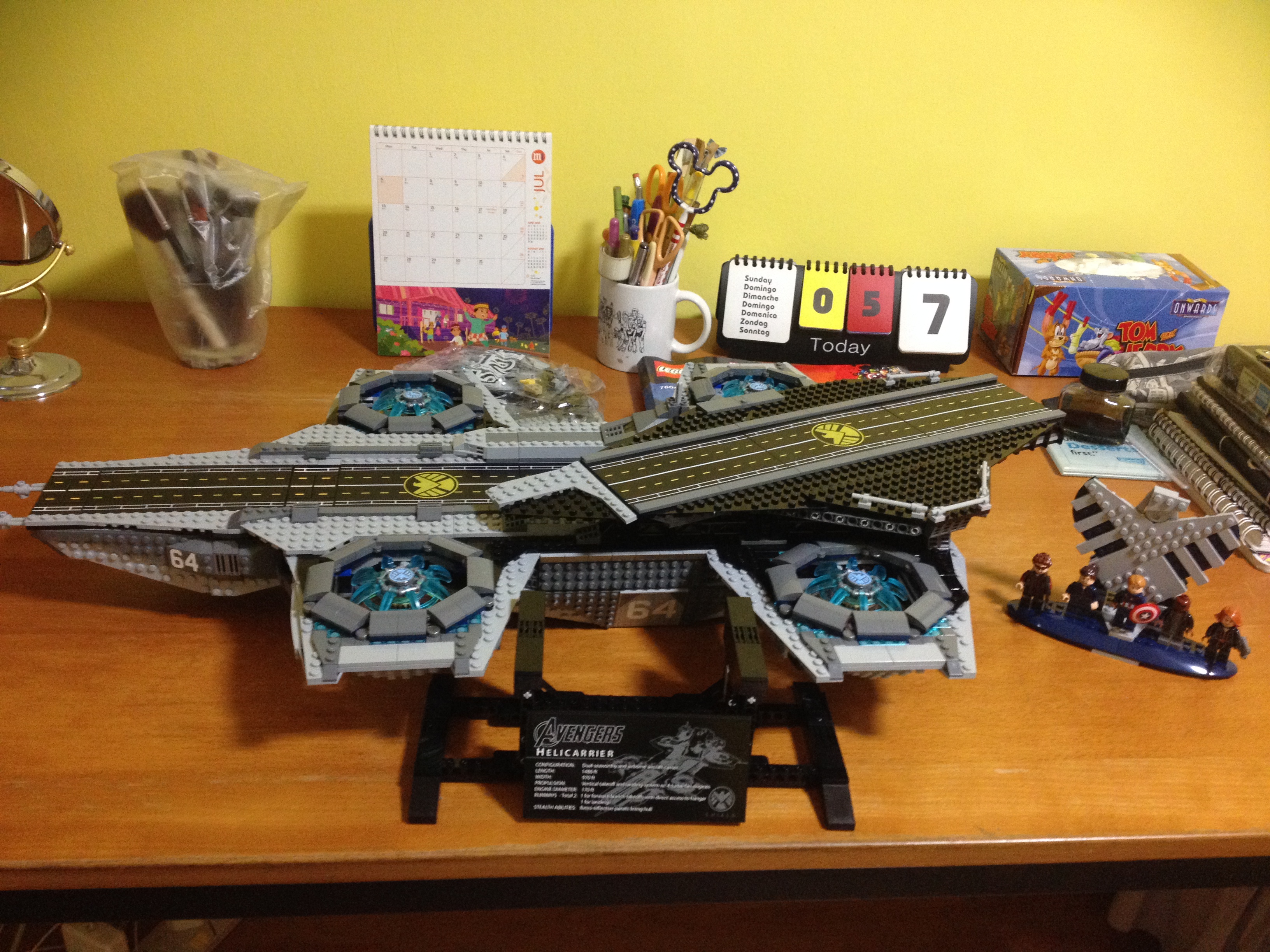 Almost done with Lego SHIELD Helicarrier