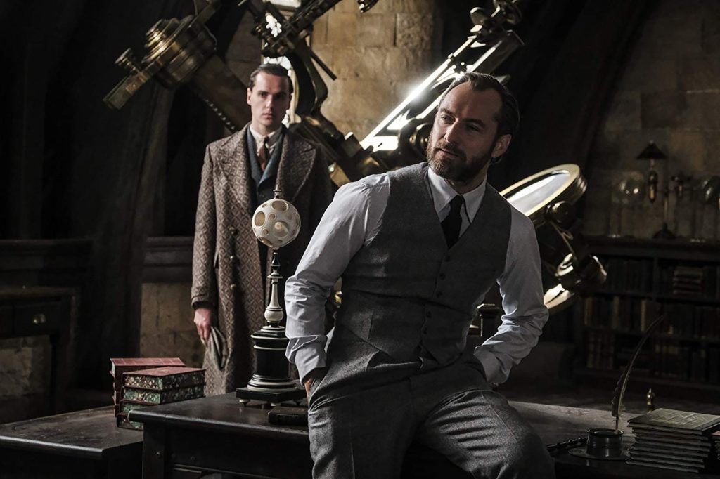 Jude Law as young Albus Dumbledore in Fantastic Beasts: The Crimes of Grindelwald