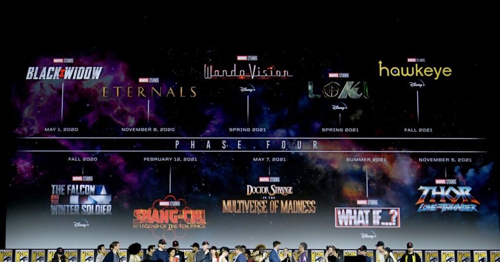Marvel Studios' presentation at San Diego Comic-Con 2019 (Photo by Kevin Winter/Getty Images)